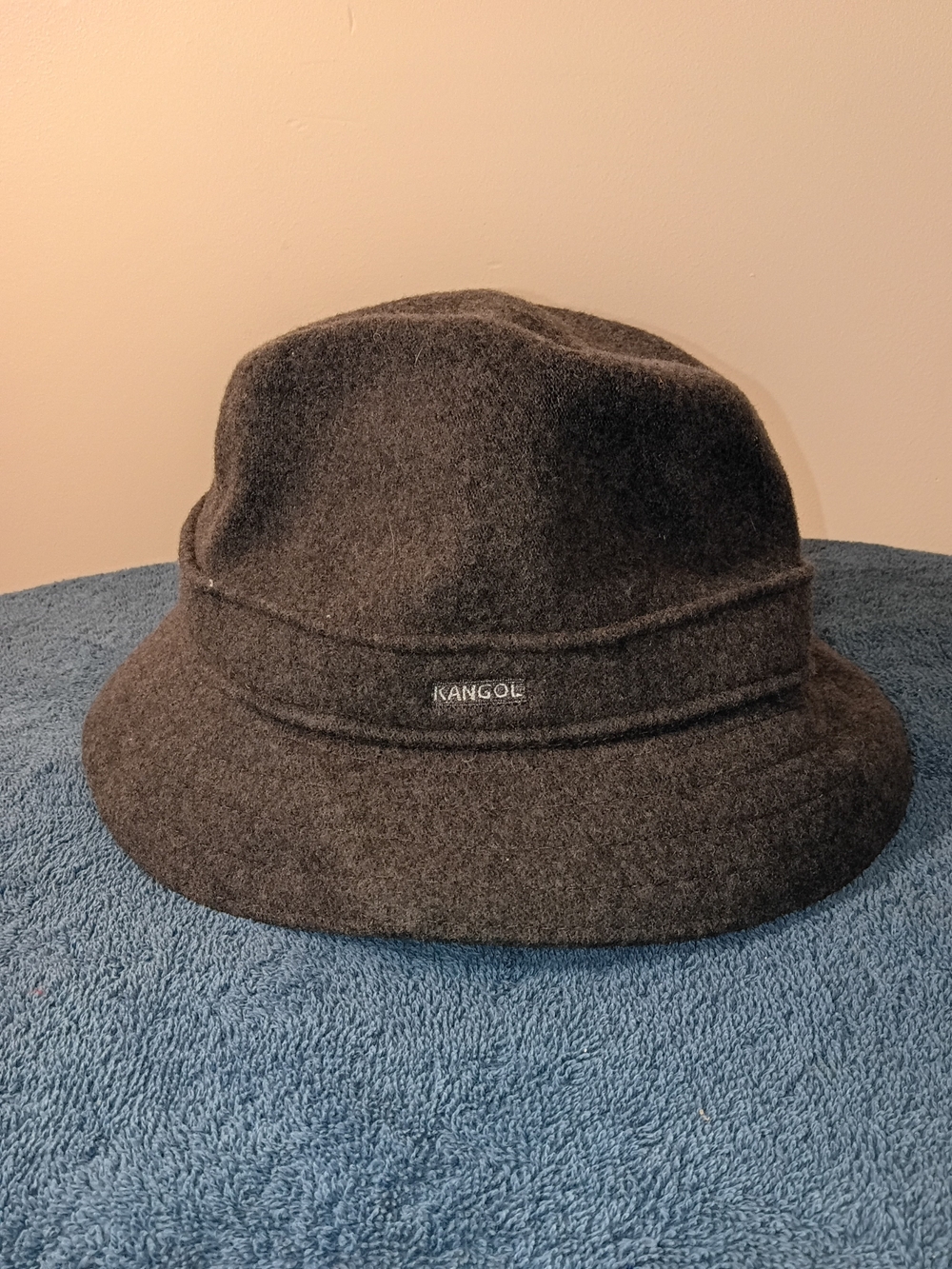 Kangol Charcoal Wool Bucket Hat